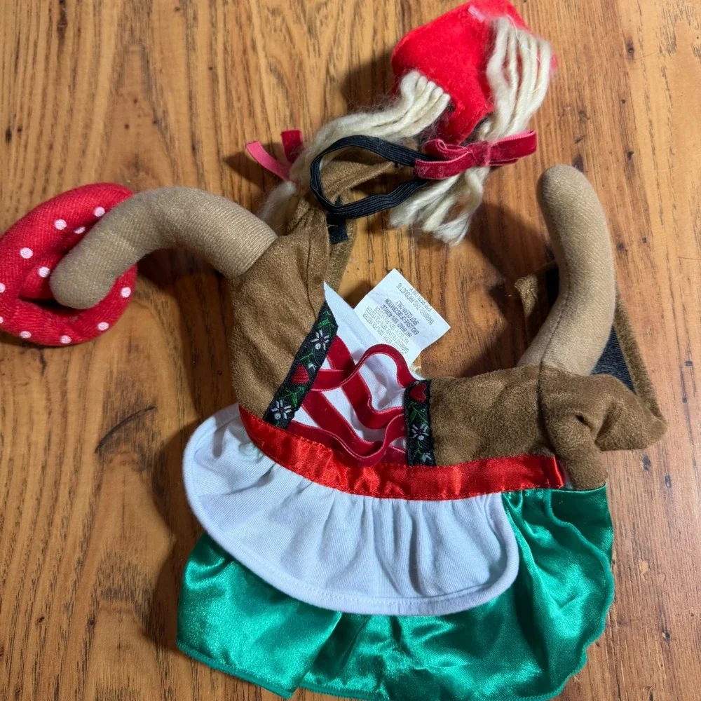 Pet Costume Bundle XS Football Mummy Strawberry Dirndl Patriotic 6pc Set